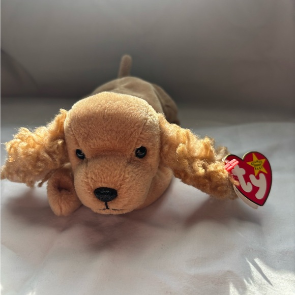 Ty Beanie Babies Spunky the Dog 8-inch Plush Stuffed Toy